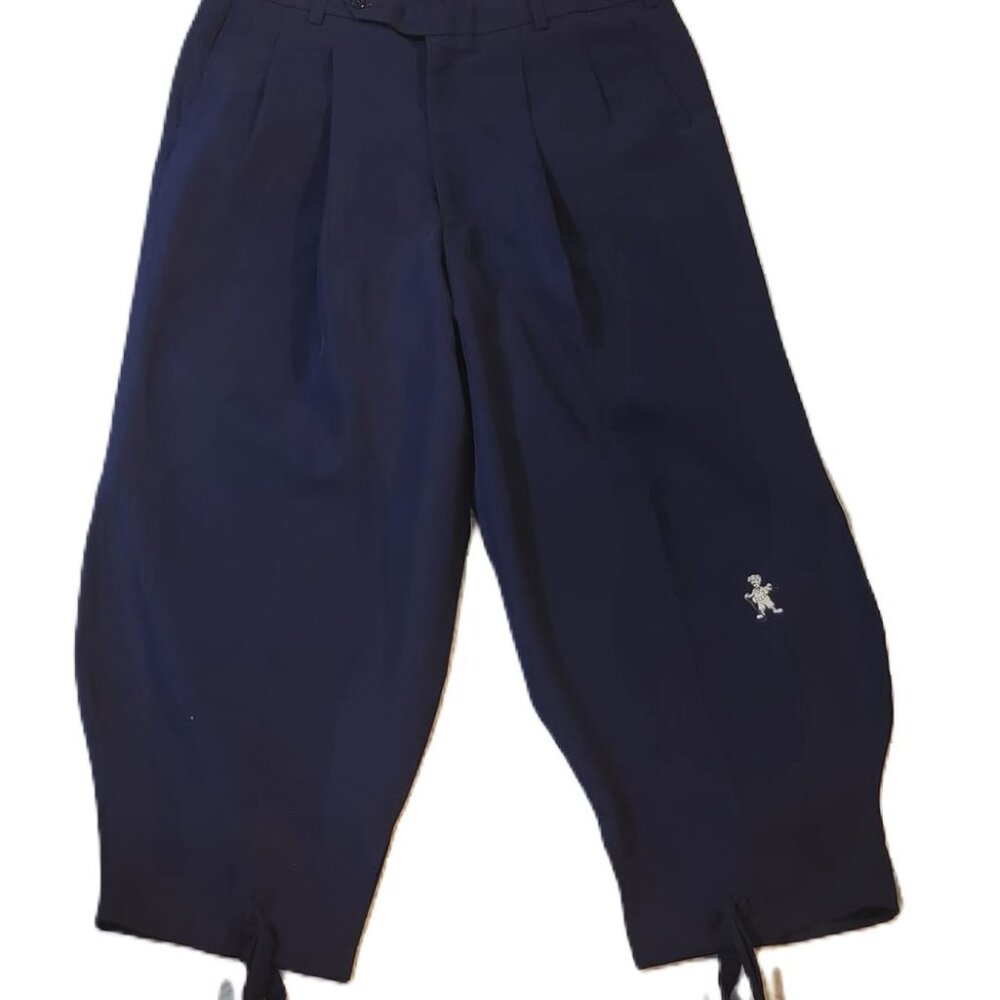 THE T. BARRY KNICKER CO. Custom Made Pleated Navy Blue Knickers Men's Sz 40 USA